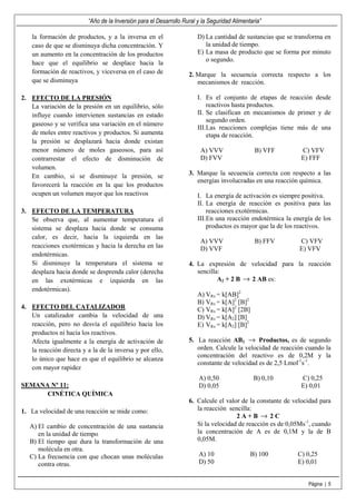 CINÉTICA Y EQUILIBRIO QUÍMICO | PDF