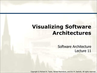 Visualizing Software Architectures Software Architecture Lecture 11 
