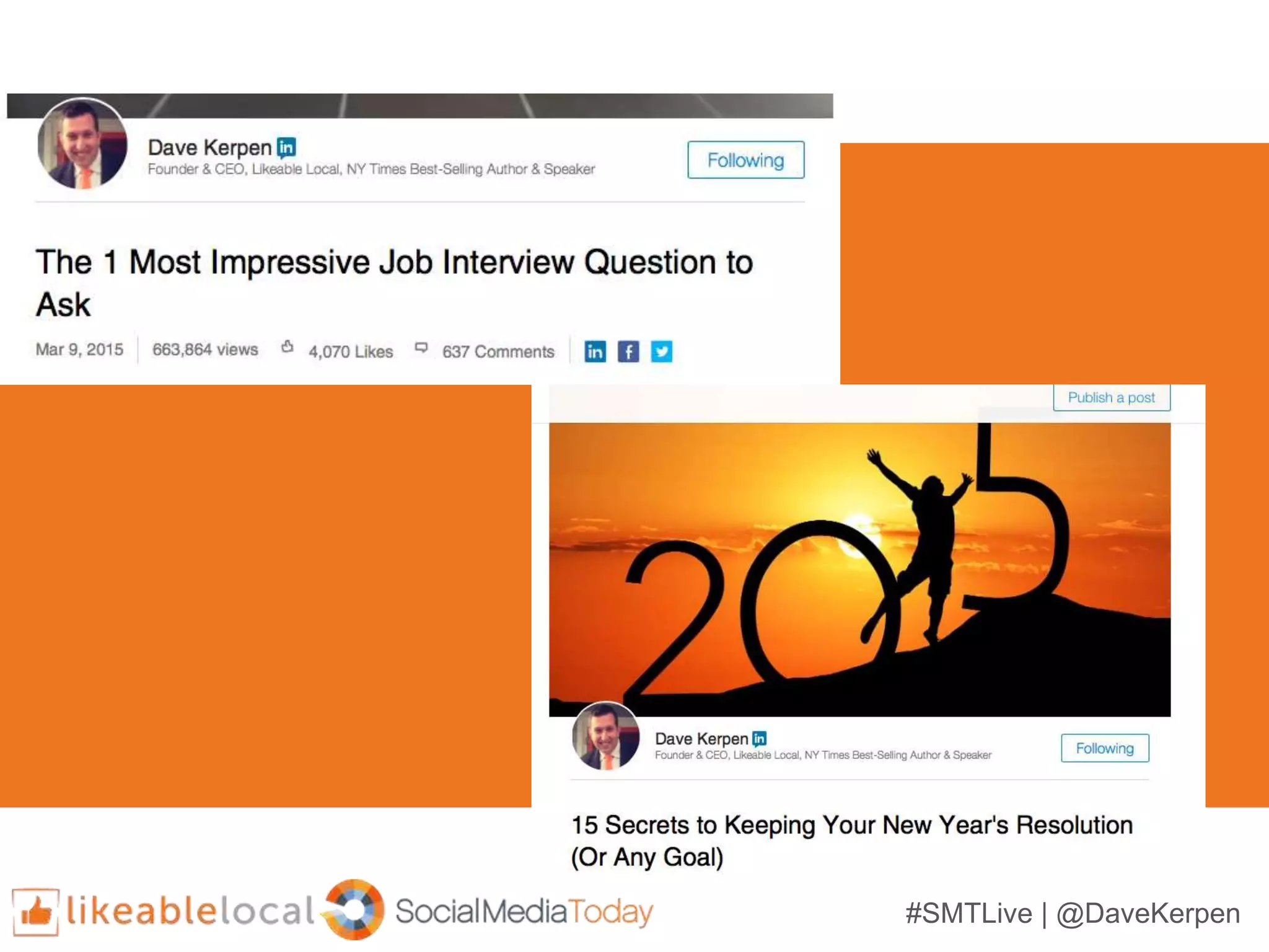 #SMTLive | @DaveKerpen
 