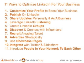 11 Ways to Optimize LinkedIn for Business
