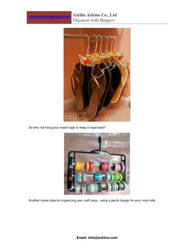 11 ways to organize with hangers