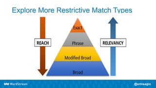 Explore More Restrictive Match Types
 