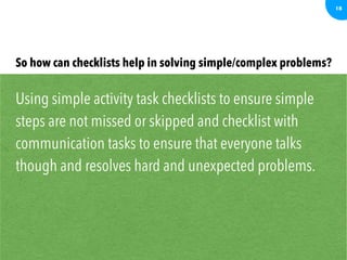 The power of checklist | PDF