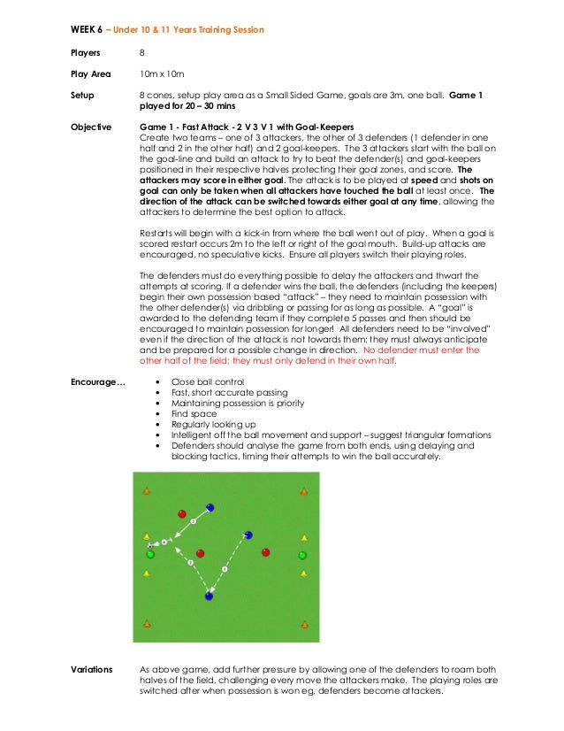 10 week Soccer Training Guide for under10_11