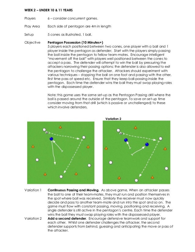 10 week Soccer Training Guide for under10_11