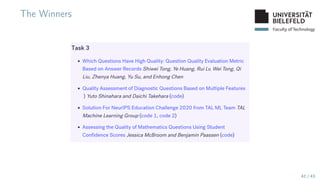 Faculty of Technology
The Winners
42 / 43
 