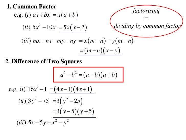 11 X1 T01 03 Factorising 12