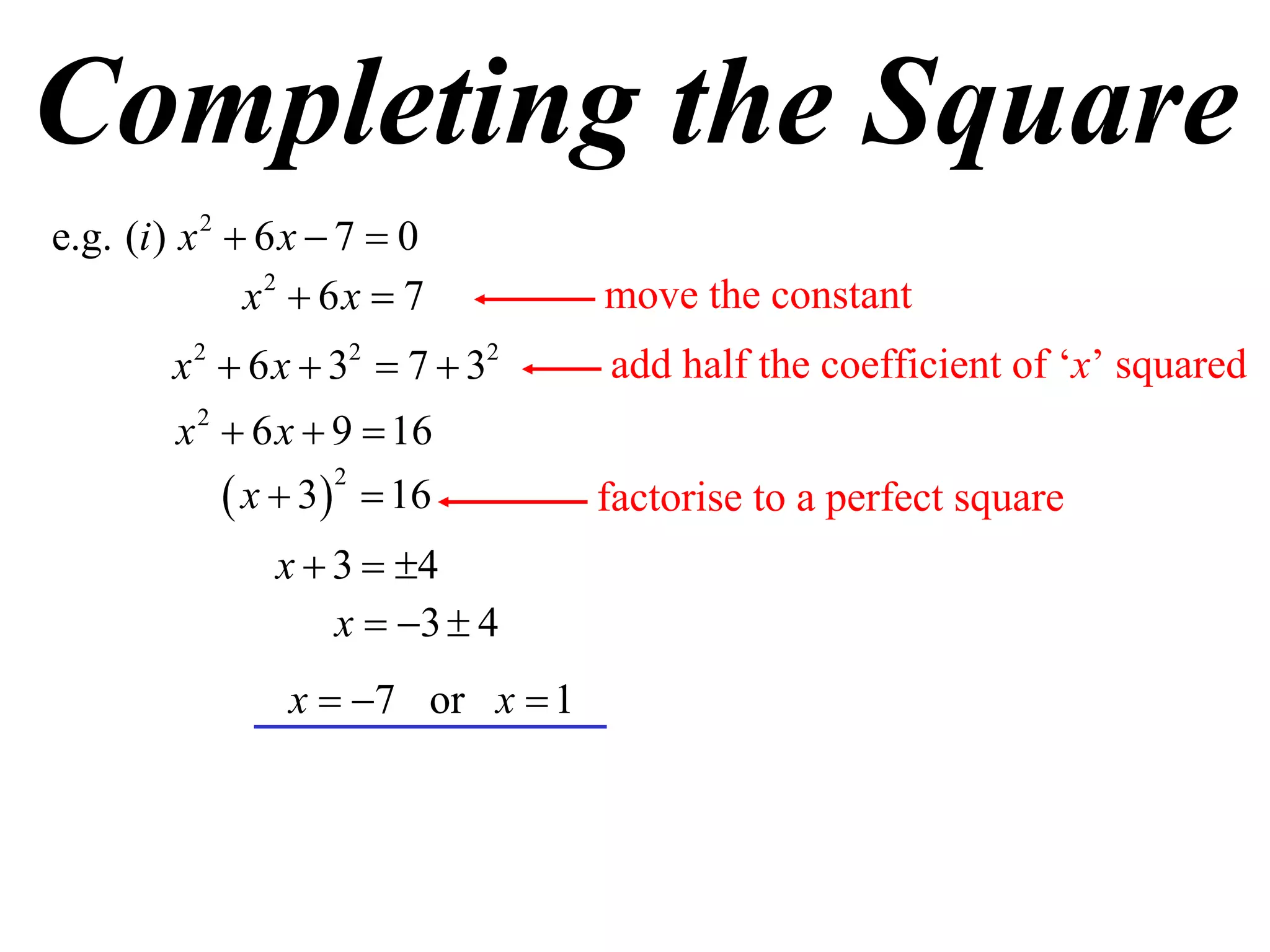 11X1 T01 09 completing the square (2011) | PDF