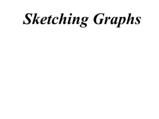 Sketching Graphs
 