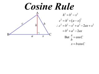 Rule cosine 6.5 Area,