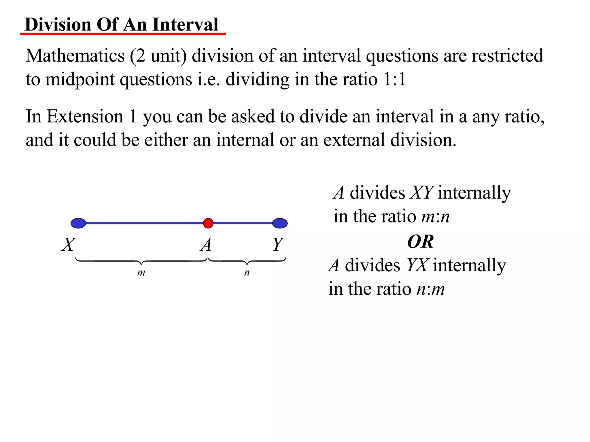 11 X1 T05 01 Division Of An Interval