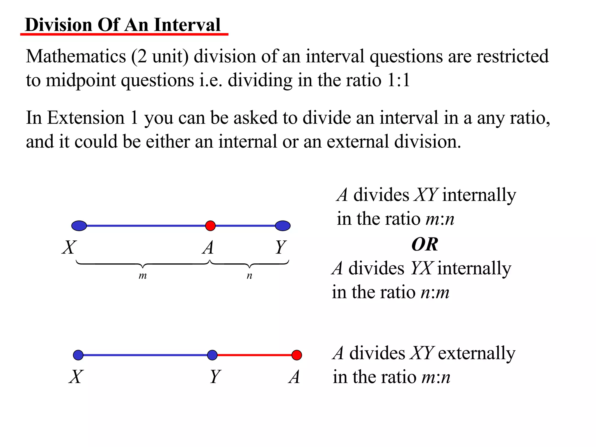 11 X1 T05 01 Division Of An Interval