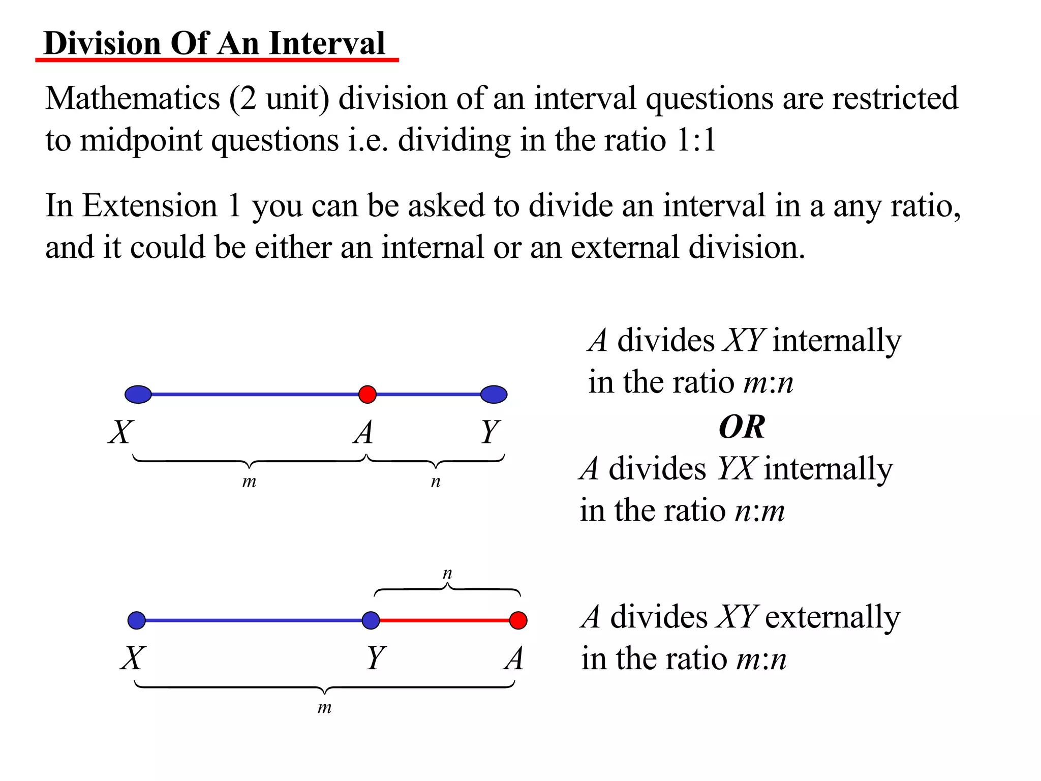 11 X1 T05 01 Division Of An Interval