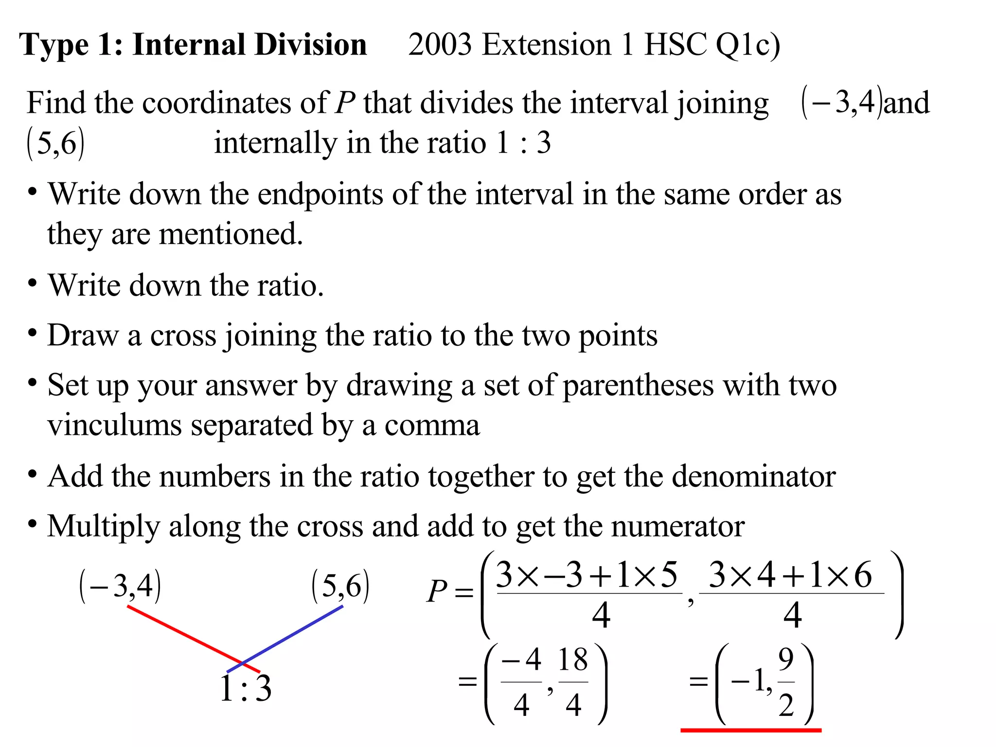 11 X1 T05 01 Division Of An Interval