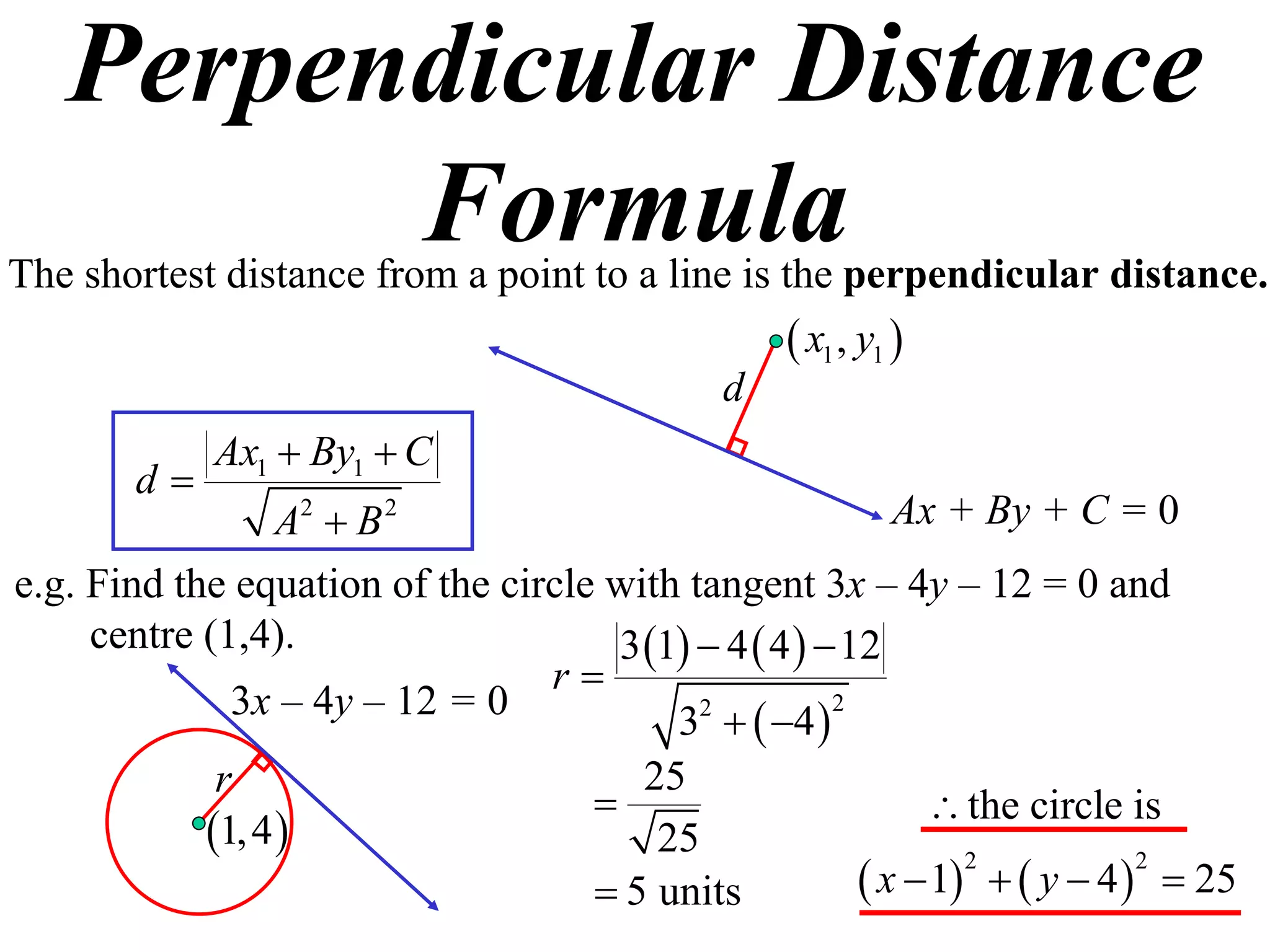 11X1 T06 05 perpendicular distance (2011) | PDF