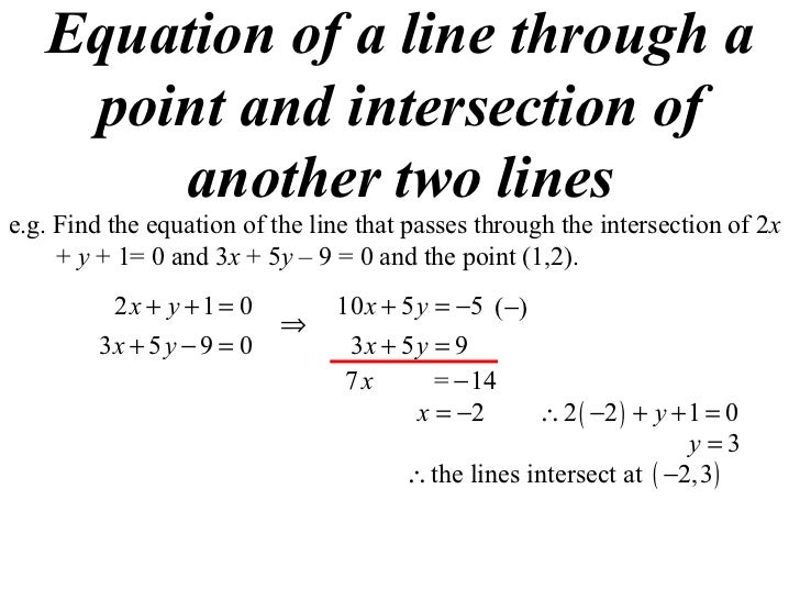 11 X1 T05 06 Line Through Pt Of Intersection