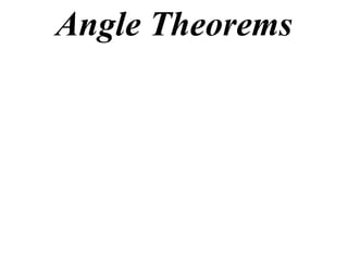 11 X1 T06 01 Angle Theorems
