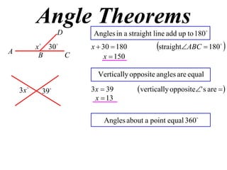 11 X1 T06 01 Angle Theorems