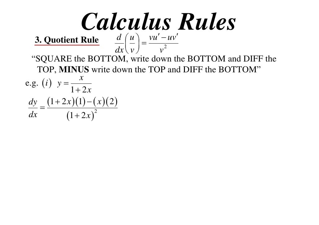 11 x1 t09 06 quotient & reciprocal rules (2012)
