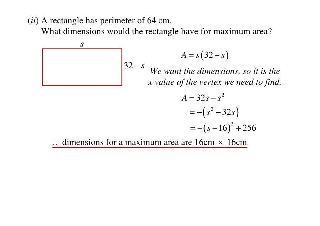 How To Find Maximum Area Of A Rectangle - Find Howtos