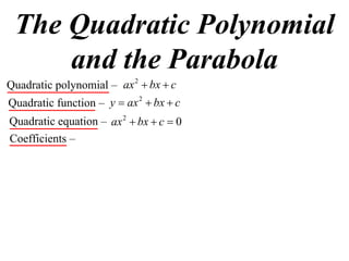 11x1 T10 01 Graphing Quadratics 10