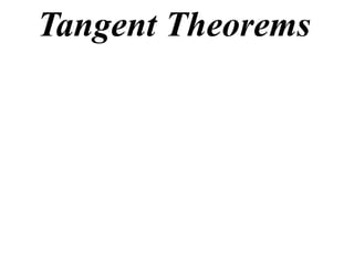 Tangent Theorems
 