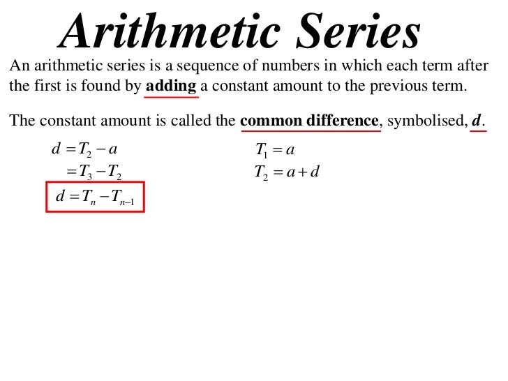 11 x1 t14 01 definitions & arithmetic series (2012)