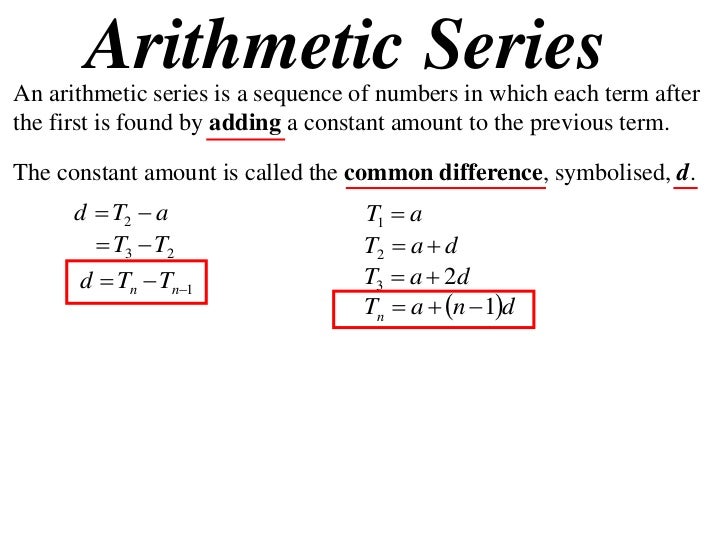 11 x1 t14 01 definitions & arithmetic series (2012)