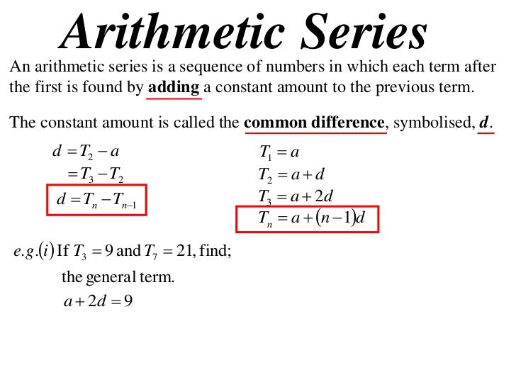 11 x1 t14 01 definitions & arithmetic series (2012)