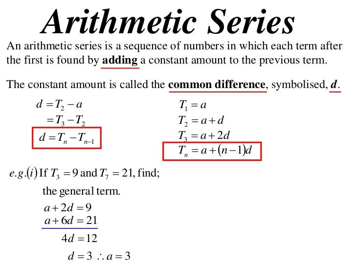 11 x1 t14 01 definitions & arithmetic series (2012)