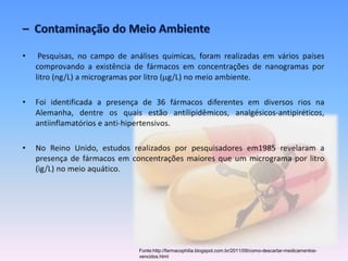 Fonte:http://farmacophilia.blogspot.com.br/2011/09/como-descartar-medicamentos-vencidos. 
html 
 