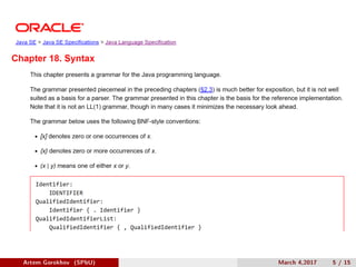 Artem Gorokhov (SPbU) March 4,2017 5 / 15
 