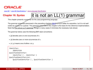 Artem Gorokhov (SPbU) March 4,2017 5 / 15
 