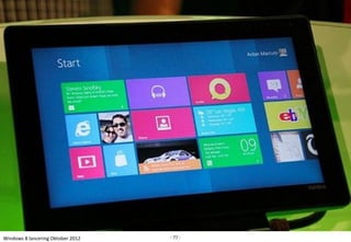 Windows 8 lancering Oktober 2012   - 77 -
 