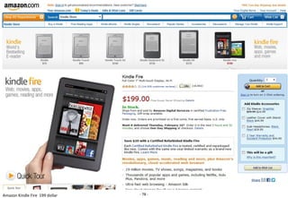 Amazon Kindle Fire 199 dollar   - 78 -
 