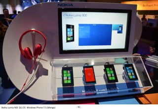 Nokia Lumia 900 $G LTE Windows Phone 7.5 (Mango)   - 83 -
 