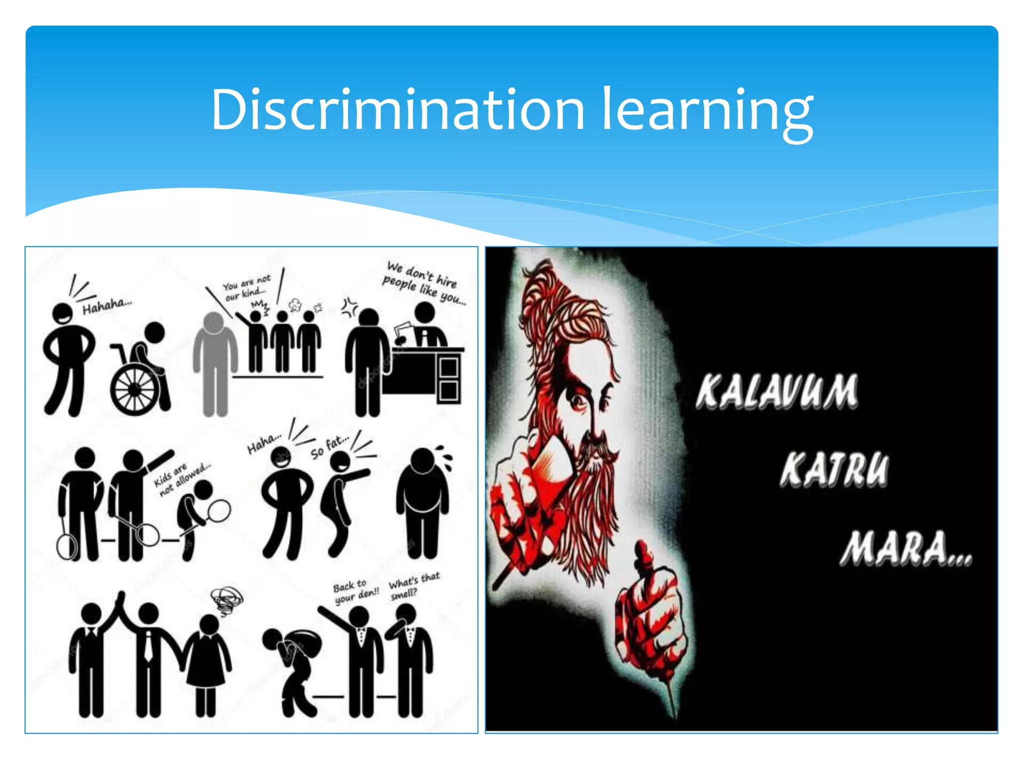 Discrimination learning
 