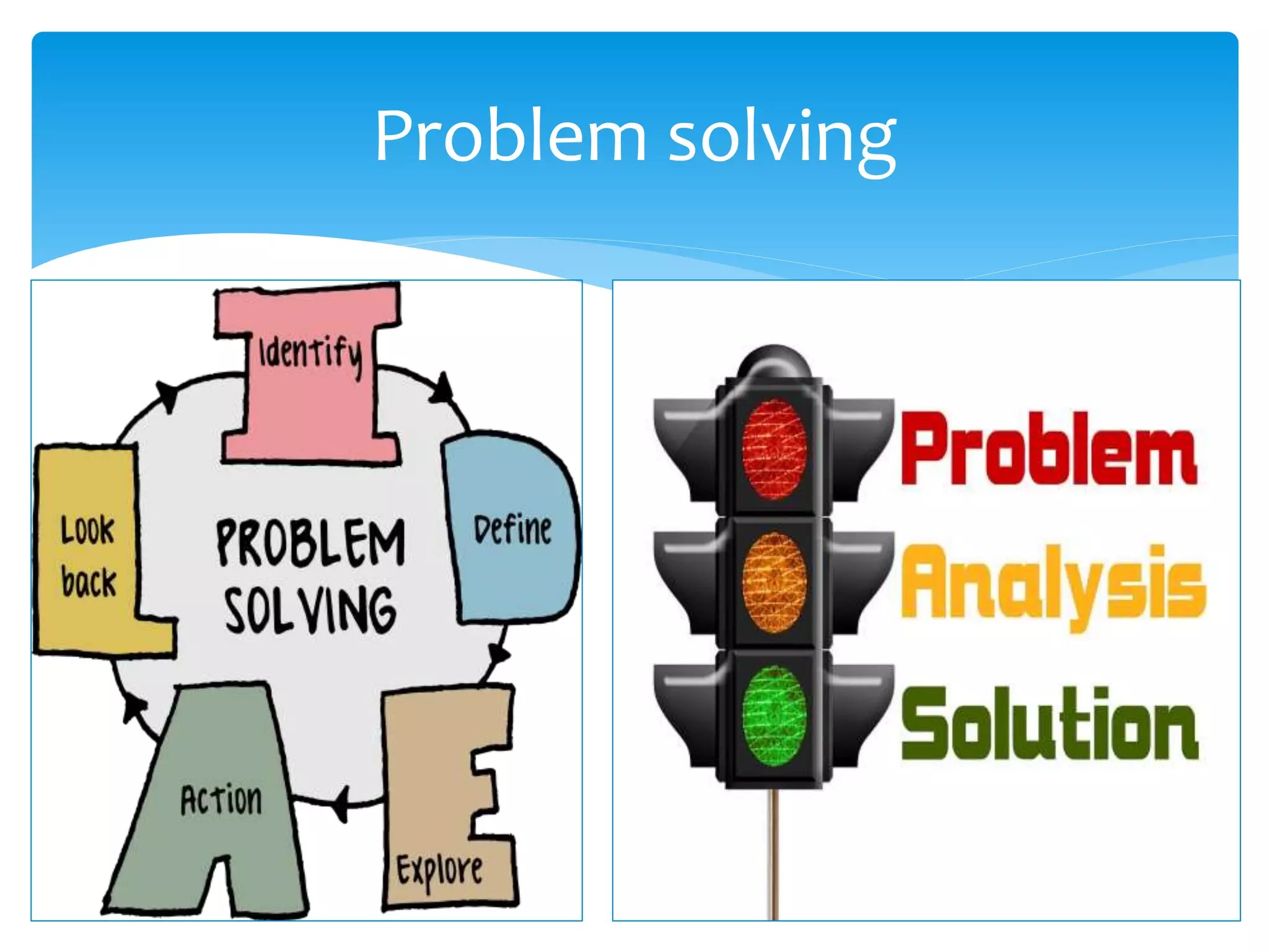 Problem solving
 