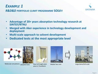 CCS technology development Norway - key activities - learnings – way ...
