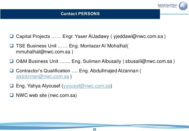 Saudi National Water Company Vision Projects