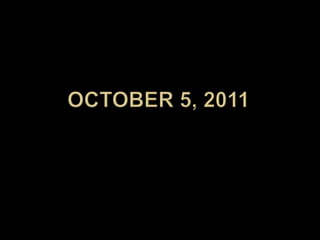October 5, 2011 