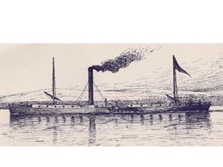 ► Δεξιά το 
πολεμικό 
ατμόπλοιο της 
ελληνικής 
επανάστασης 
«Καρτερία» 
αγορασμένο με 
χρήματα των 
δανείων της 
Αγγλίας 
 