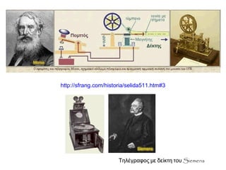 ▲ http://sfrang.com/historia/selida511.htm#3 
▲ Τηλέγραφος με δείκτη του Siemens 
 