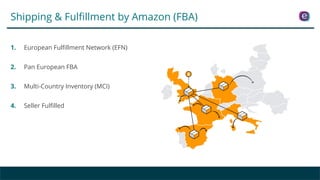 Shipping & Fulfillment by Amazon (FBA)
1. European Fulfillment Network (EFN)
2. Pan European FBA
3. Multi-Country Inventor...