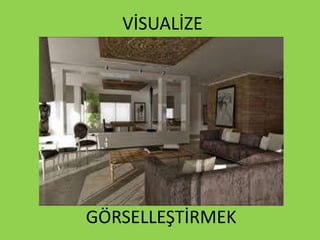 VİSUALİZE
GÖRSELLEŞTİRMEK
 