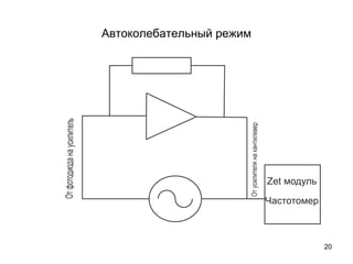 Автоколебательный режим
20
 