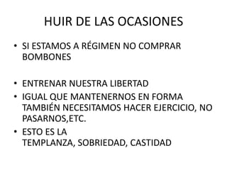 La debilidad humana
• “Las morales aceptadas entre los hombres pueden
diferir, pero todas ellas concuerdan en prescribir una
conducta que sus fieles no alcanzan a practicar. Todos
los hombres están condenados por igual y son
conscientes de su propia culpa “ C.S.Lewis
• Tener un código moral y querer cumplirlo no basta para
vivirlo
• Todos acabamos traicionando nuestros ideales y
deberes…
• Cada fracaso daña más nuestra fuerza de voluntad
 
