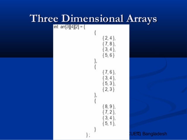 Lec 12. Multidimensional Arrays / Passing Arrays to Functions