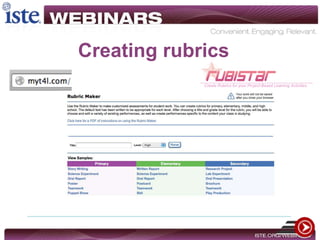 Creating rubrics
 