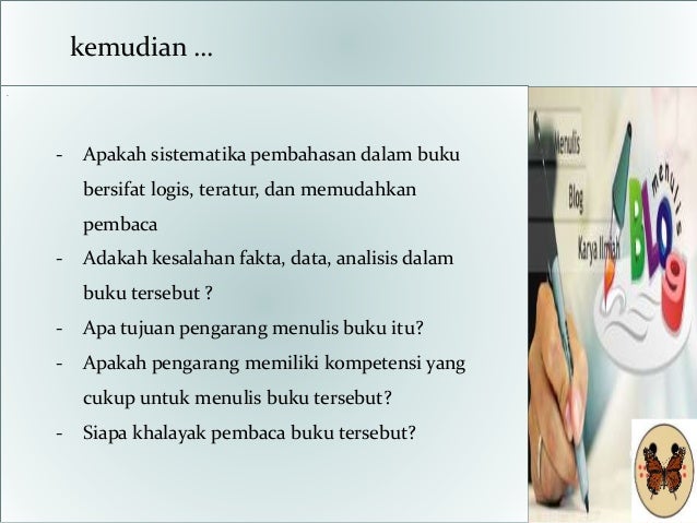 12. pratik penulisan karya ilmiah; resensi, proposal, dan 
